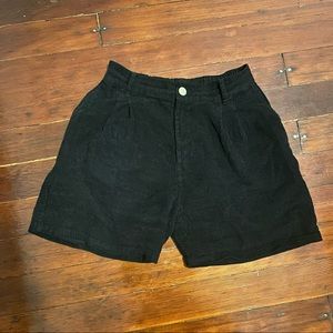 Big Bud Press Black Corduroy Shorts Size Medium